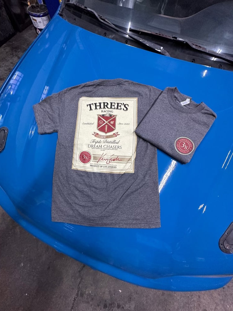 Three's Racing Whiskey Tee