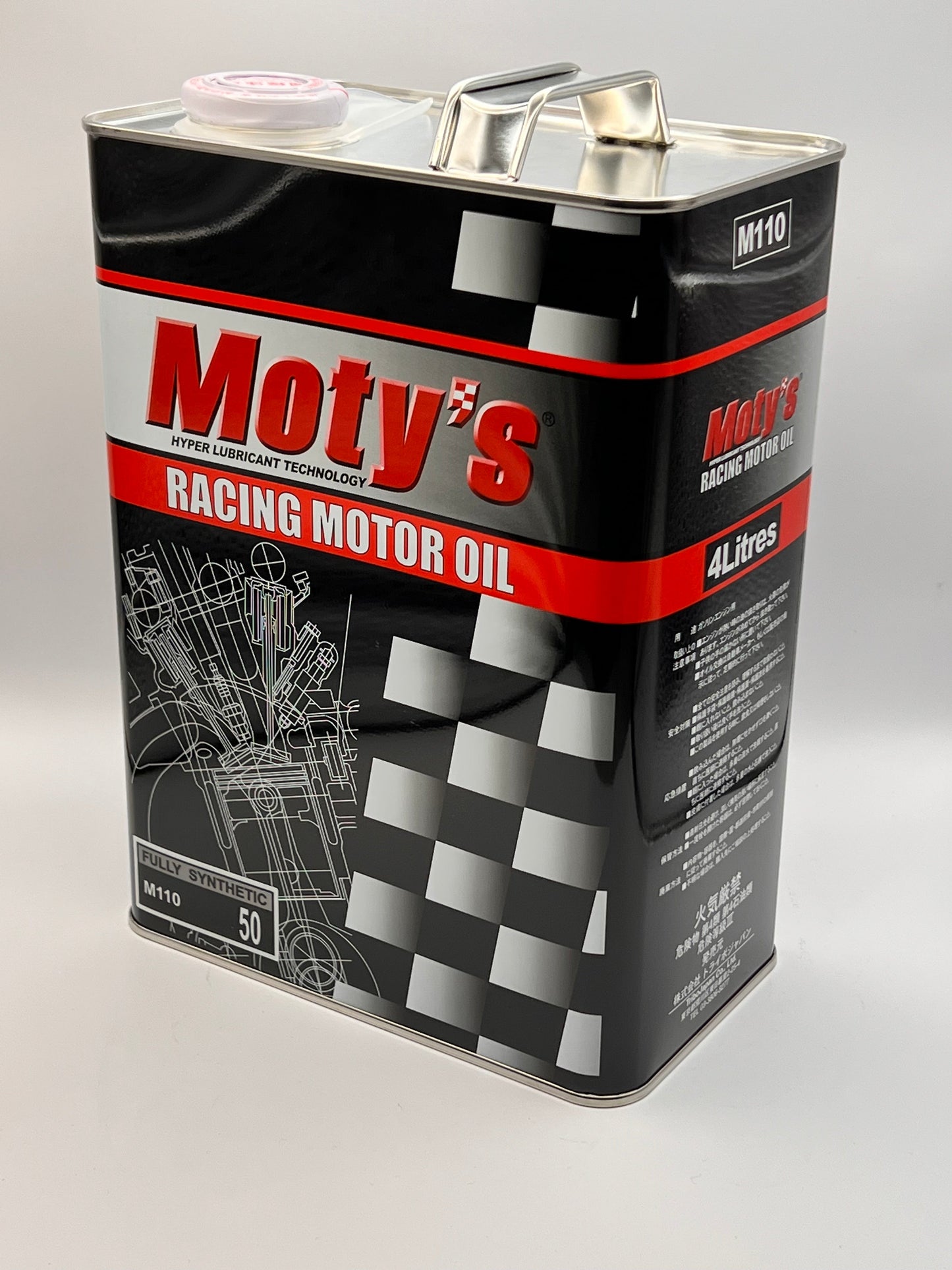 Moty's Racing Motor Oil Fully Synthetic M110 15w50 4 Litre Can