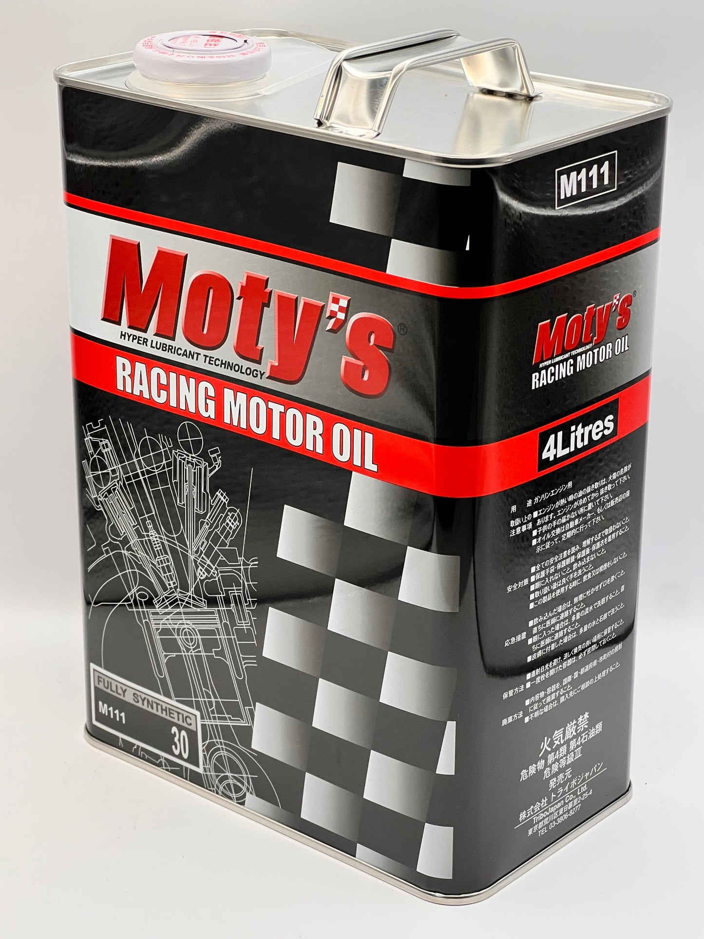 Moty's Racing Motor Oil Fully Synthetic M111(30) 5w30 4 Litre Can