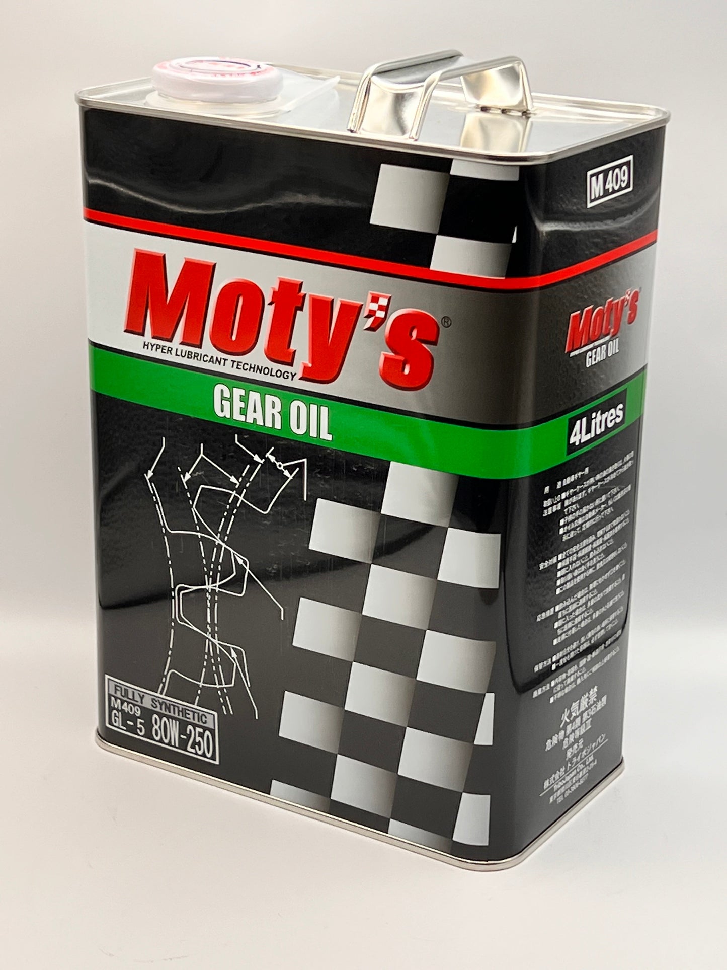 Moty's Gear Oil Full Synthetic M409 80W-250 4 Litre Can