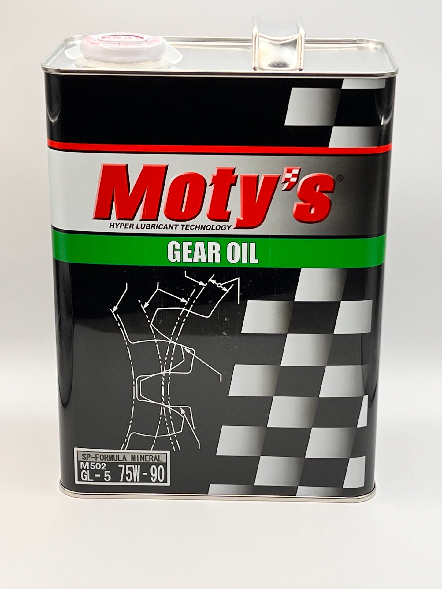 Moty's Gear Oil Specialized Mineral Oil M502 75W90 4 Litre Can