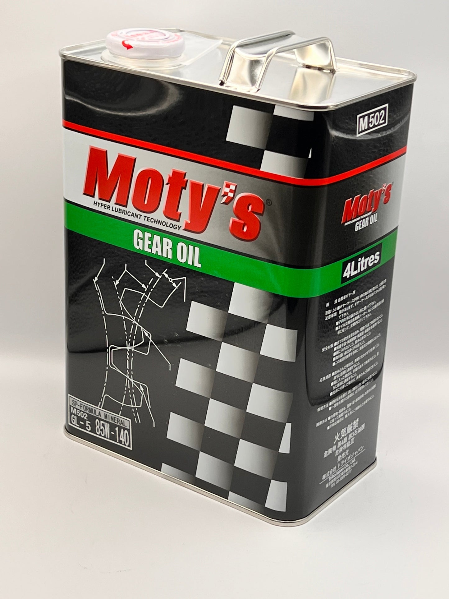Moty's Gear Oil Specialized Mineral Oil M502 85W140 4 Litre Can