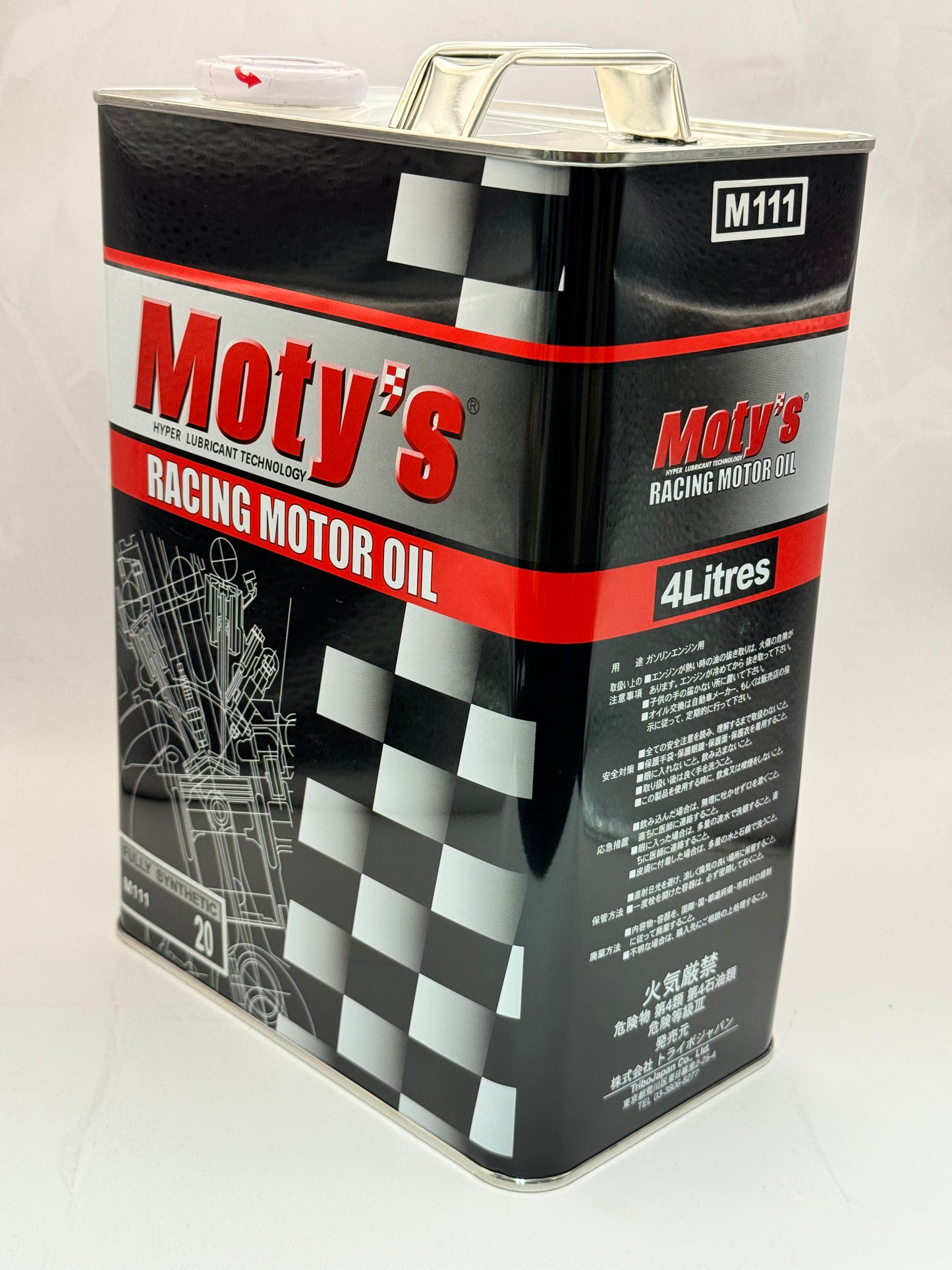 Moty's Racing Motor Oil Fully Synthetic M111(20) 0W-20 4 Litre Can